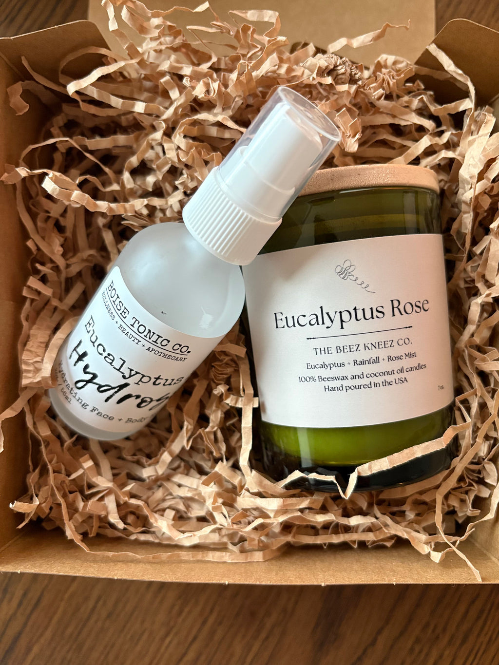 Boise Tonic Co X Beez Kneez Holiday Gift Set (Eucalyptus rose)